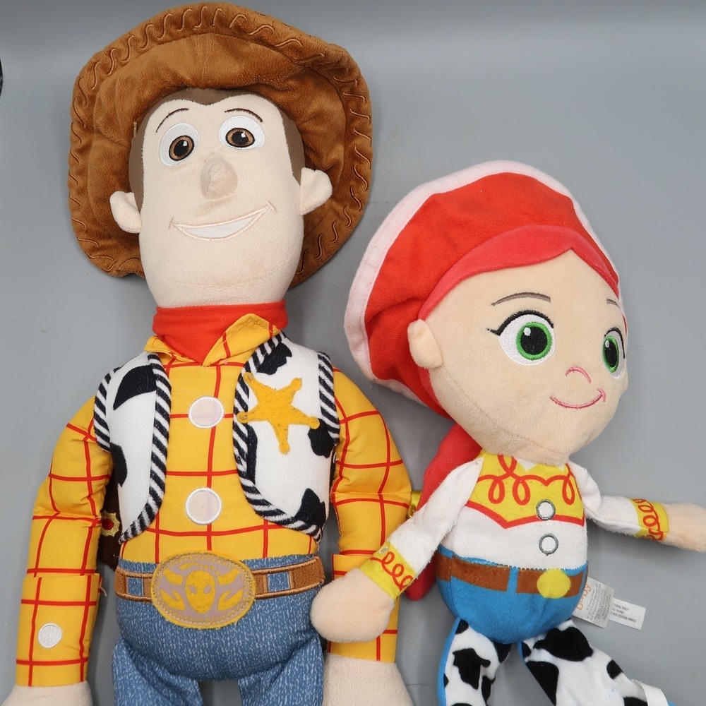 Disney Toy Story 25" Woody And 16" Jesse Plush Soft Doll Stuffed Lot Set - Picture 2 of 9